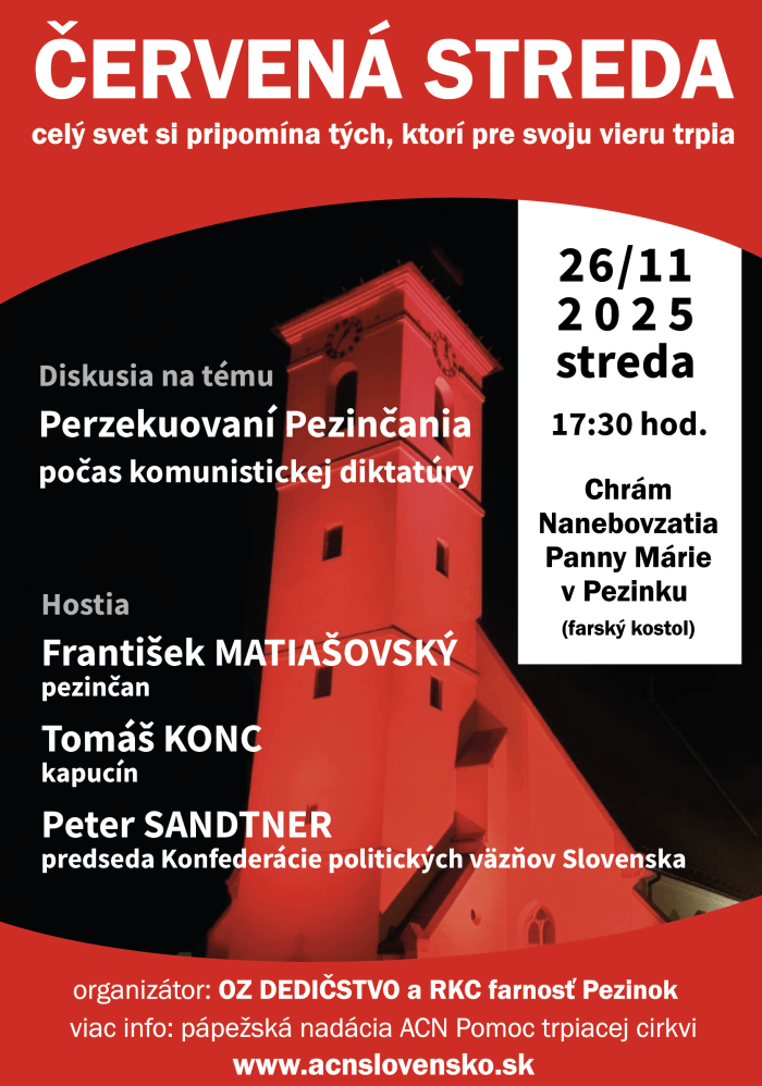 Plagat CERVENA STREDA